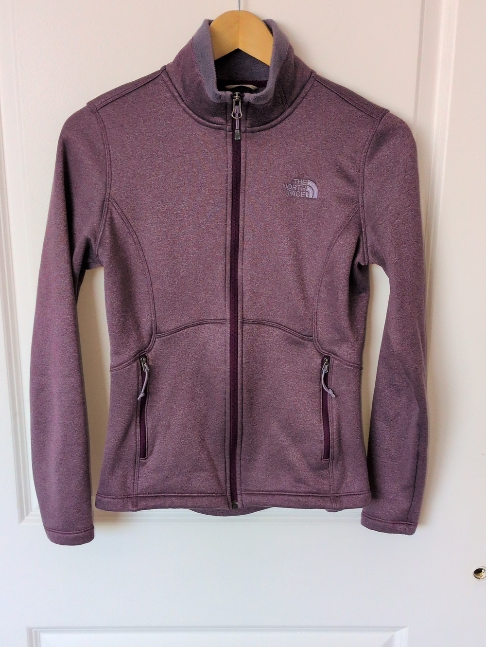The North Face Heathered Plum Full-Zip Jacket